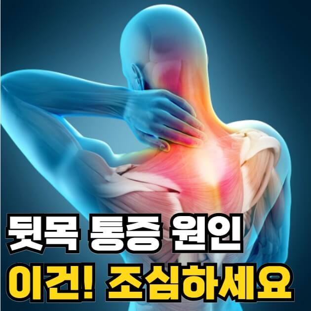 뒷목 통증 원인