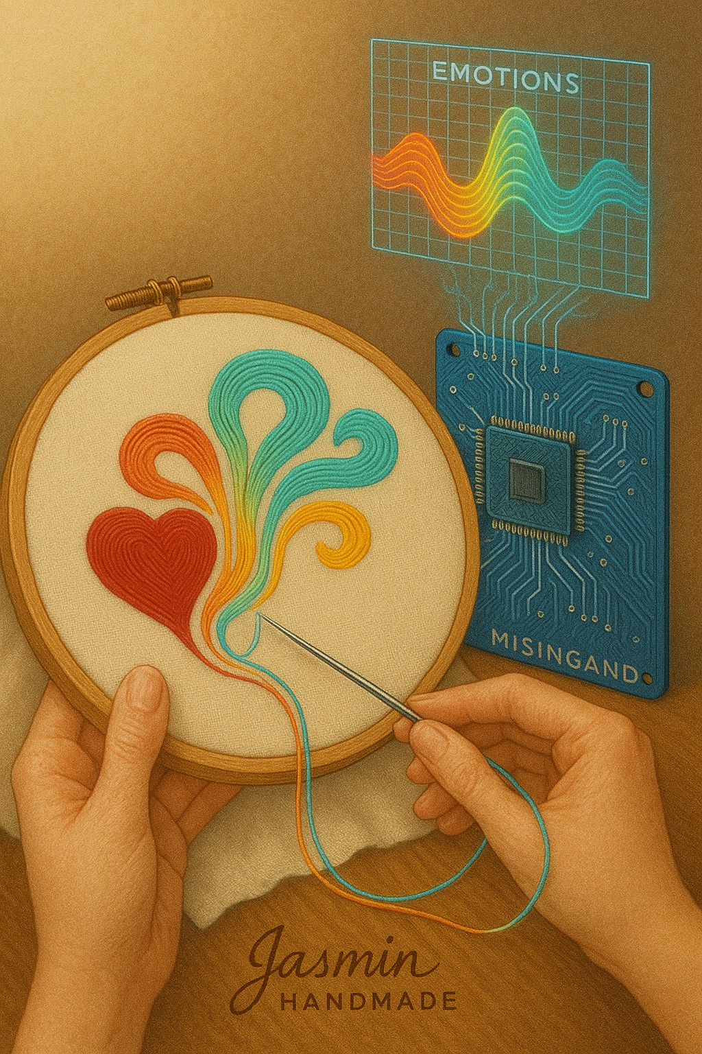 자수, 데이터를 입다 – 디지털화와 인터랙티브 아트로 진화하는 실의 예술