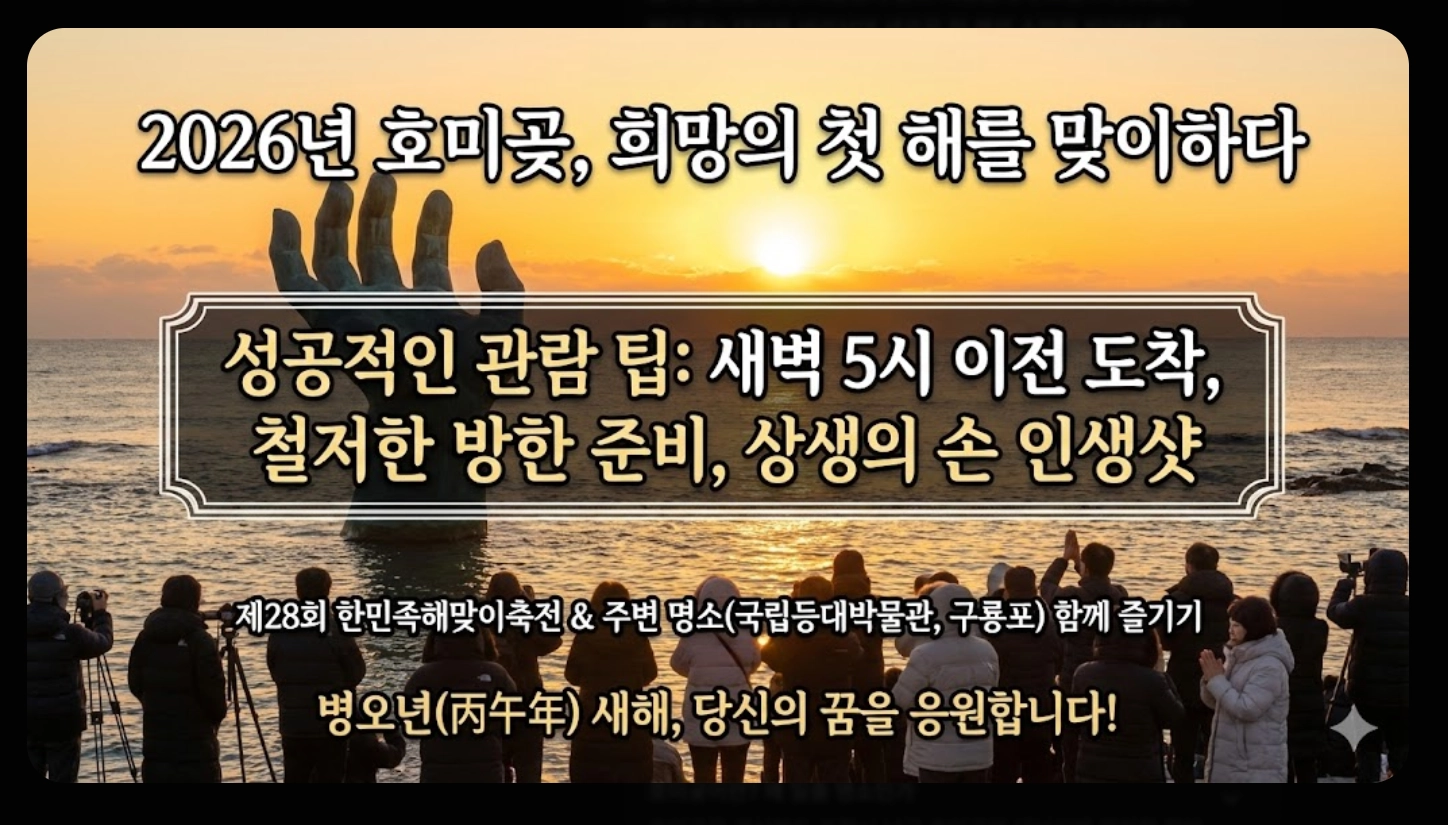 호미곶 일출 시간 2026 새해맞이 완벽 가이드