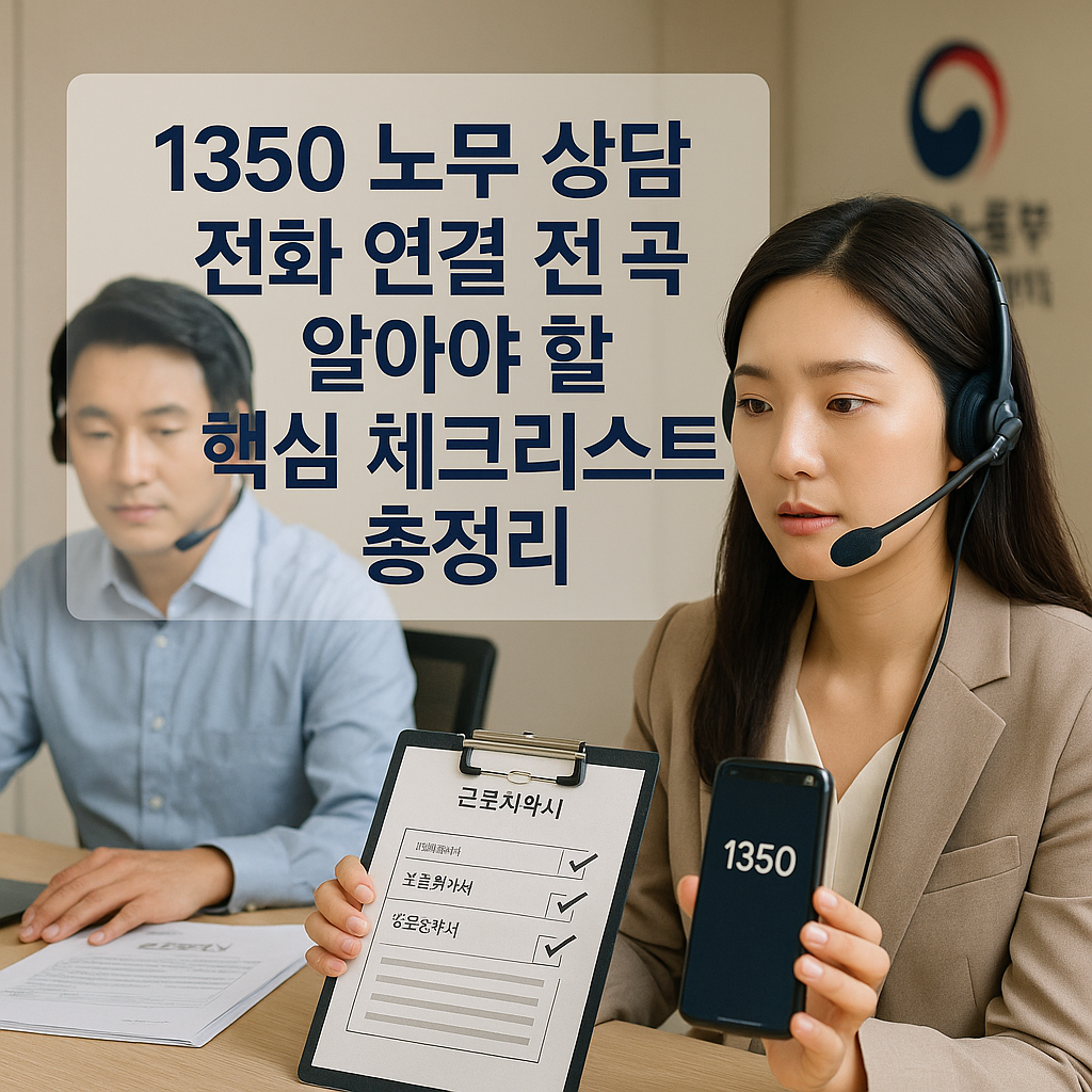 1350 노무 상담 전화 연결 전 꼭 알아야 할 핵심 체크리스트 총정리
