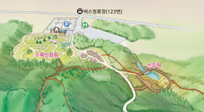 수목진화원, 선유원