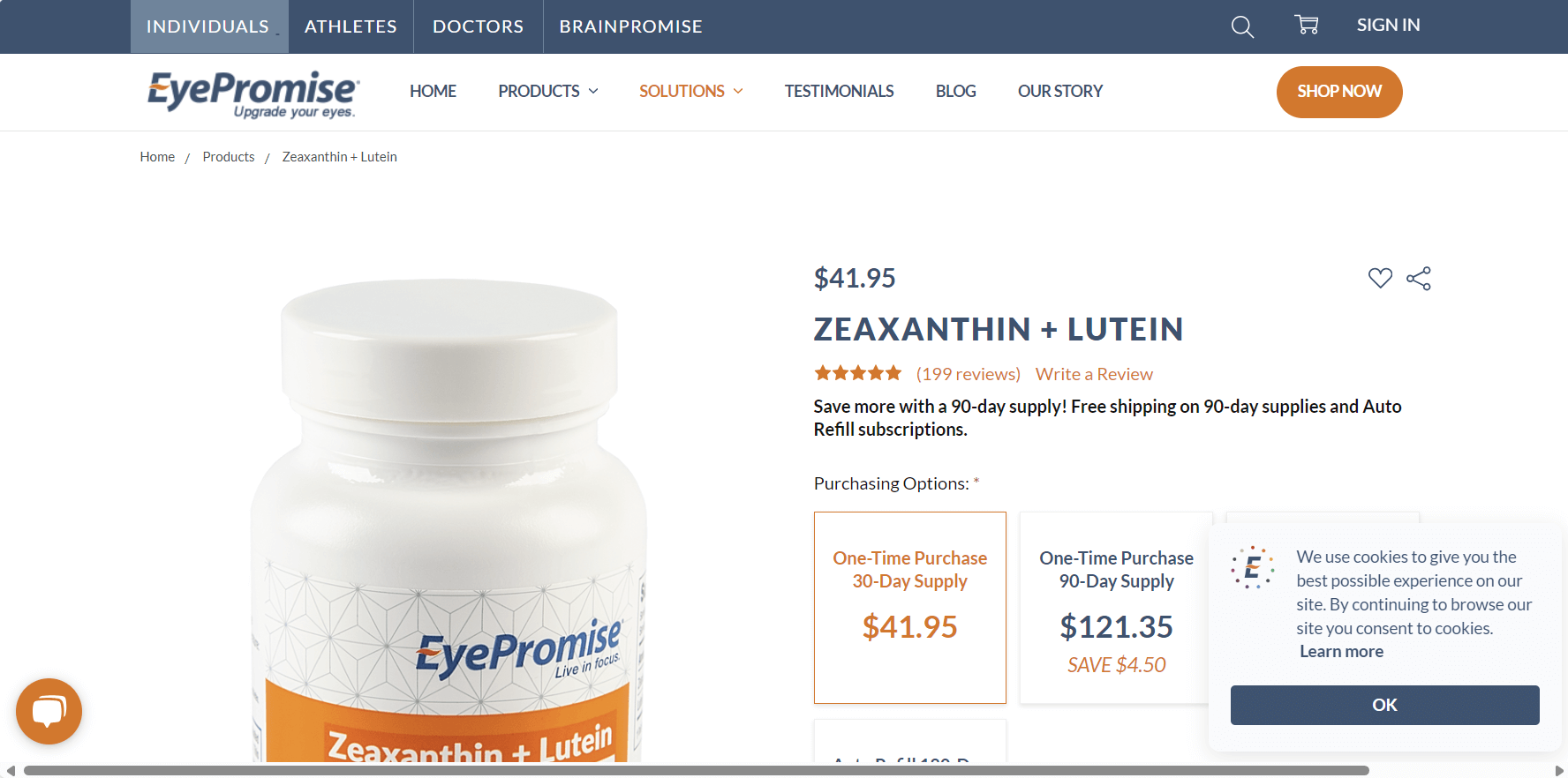 EyePromise Zeaxanthin + Lutein (Zeavision)
