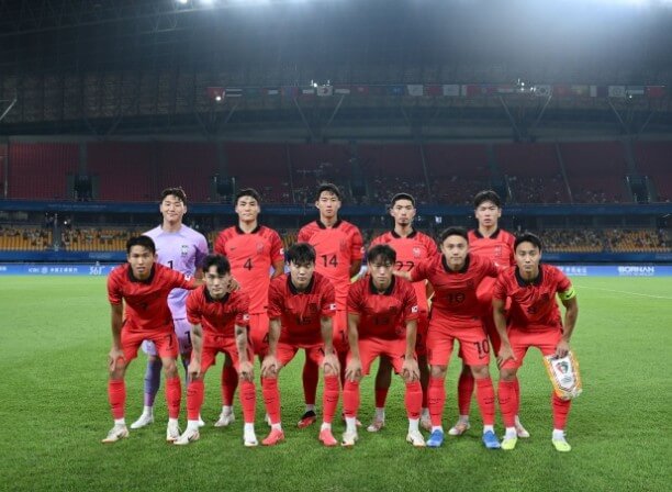 항저우 아시안게임 남자 축구 쿠웨이트전 선발 출전 선수들
