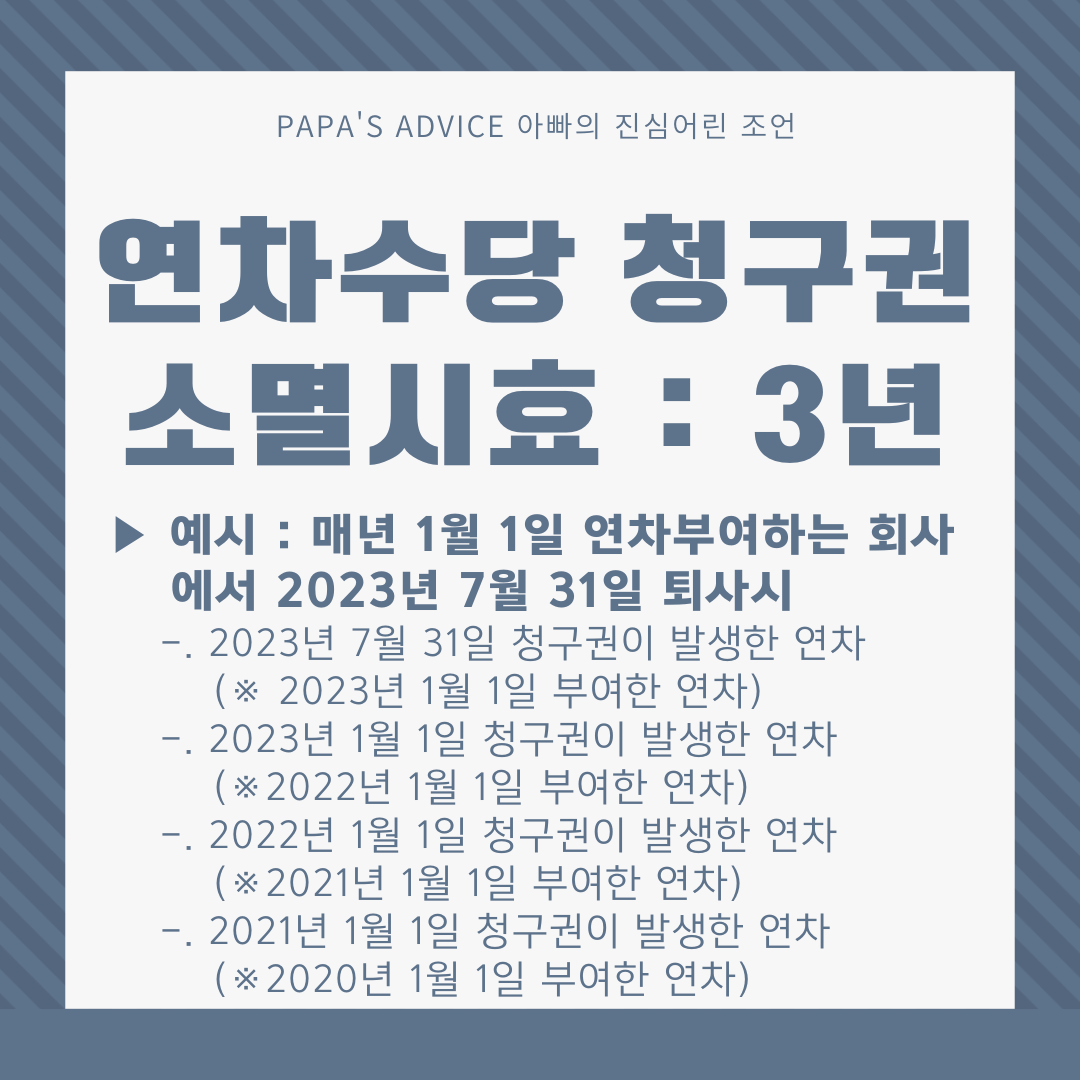 연차수당청구권의-소멸시효는-3년입니다.-연차사용청구권과-연차수당청구권을-헷갈리시면-안됩니다.