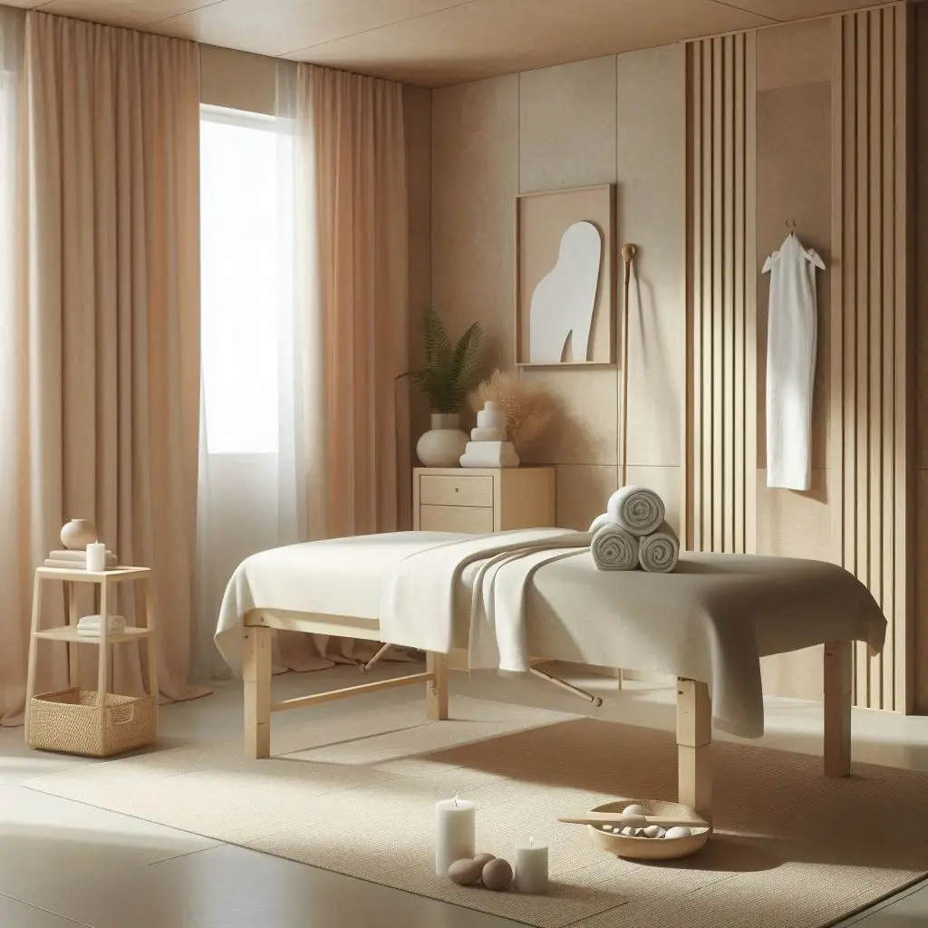 피부,체형관리 샵 배경