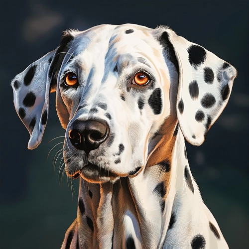 달마시안의 사실적인 디지털 그림3