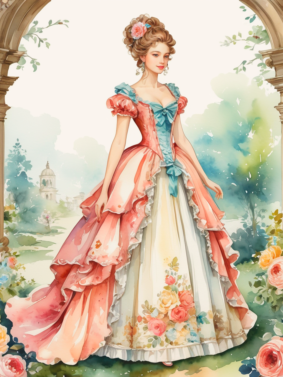 프랑스,이탈리아 바로크 복식 사진