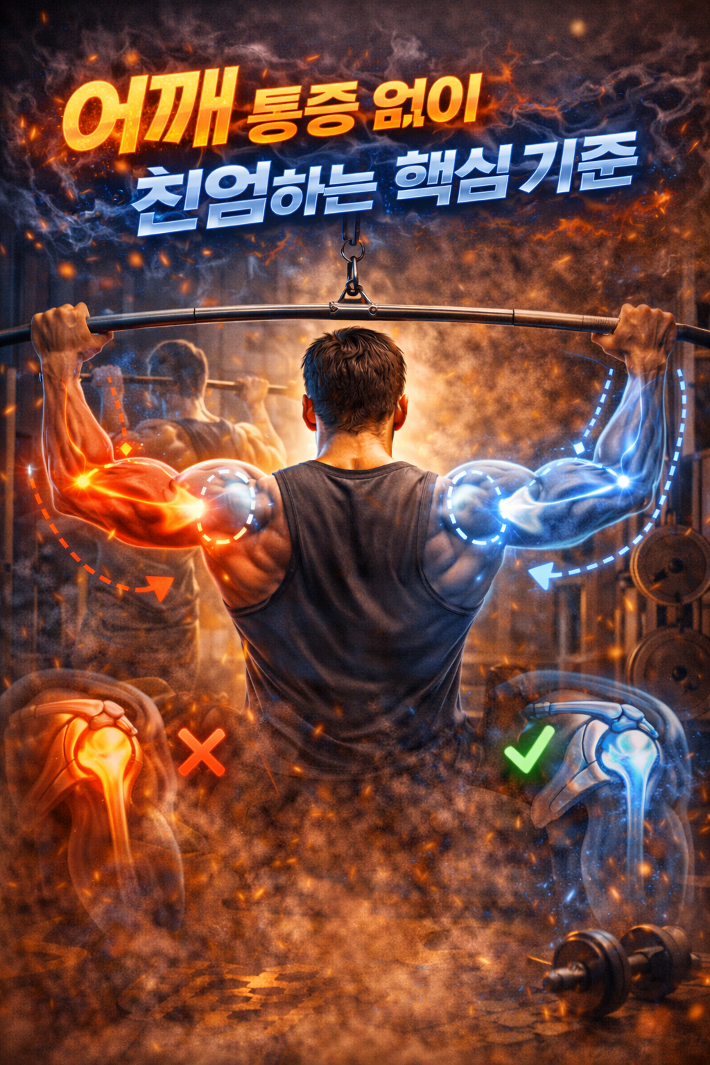 어깨 통증 없이 친업하는 핵심 기준