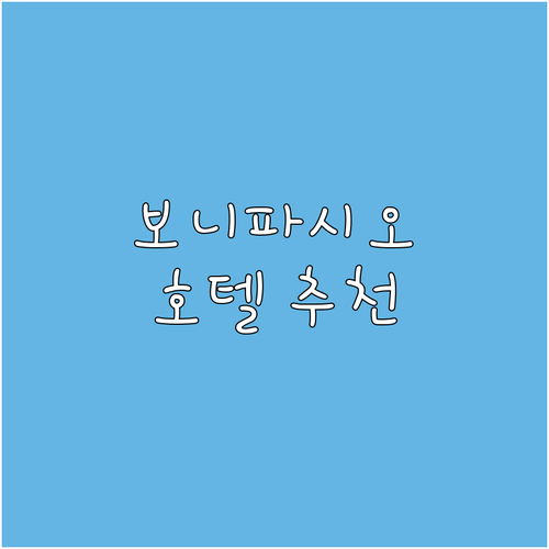 마닐라 보니파시오 호텔 추천! 가성비..
