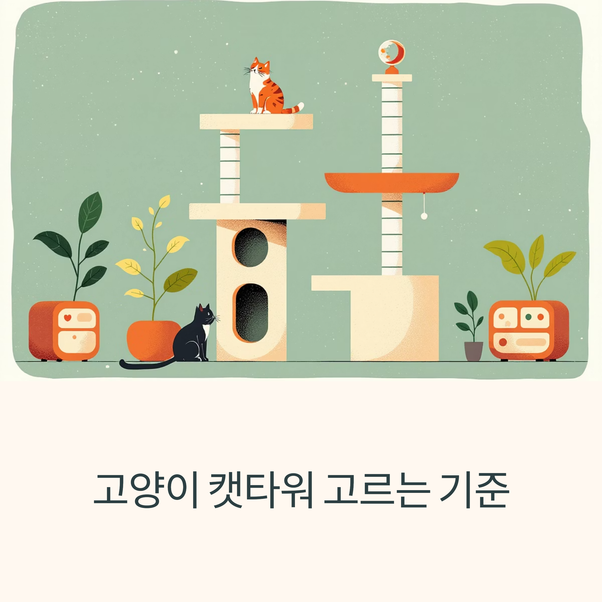 고양이 캣타워 고르는 기준