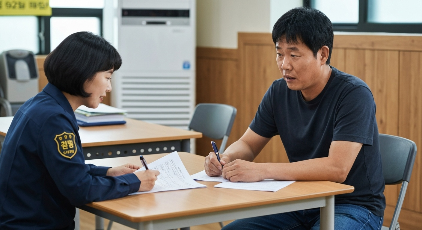 주민센터 신청 장면