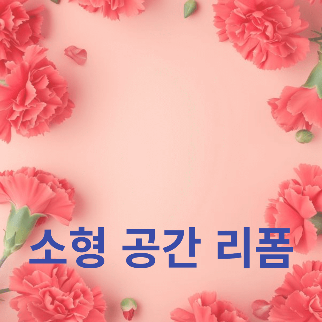 인테리어 팁: 소형 공간 리폼 성공 사례