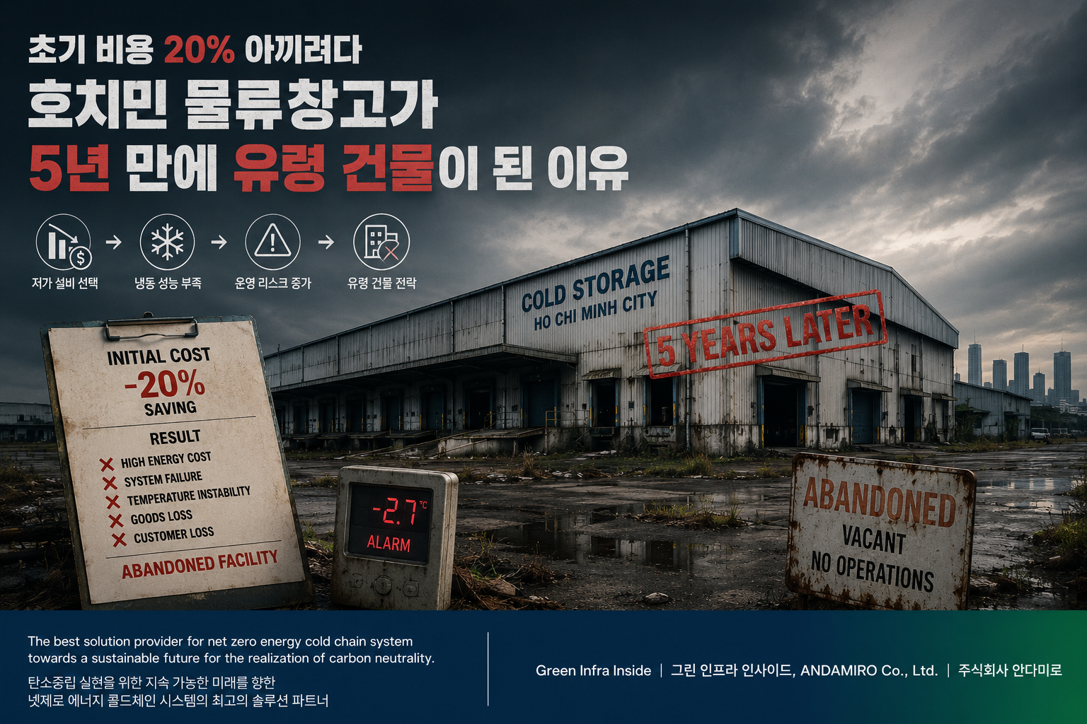 호치민 물류창고가 5년 만에 유령 건물