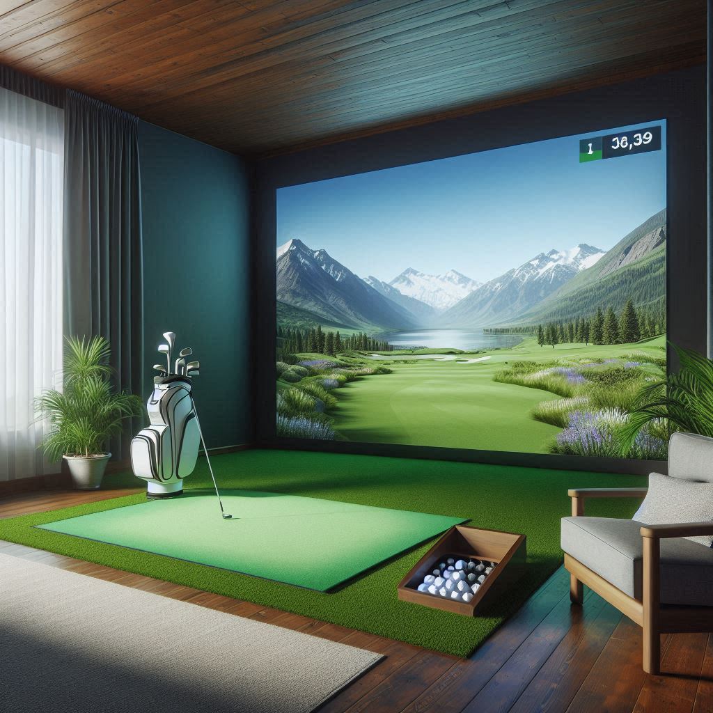 스크린골프장 배경