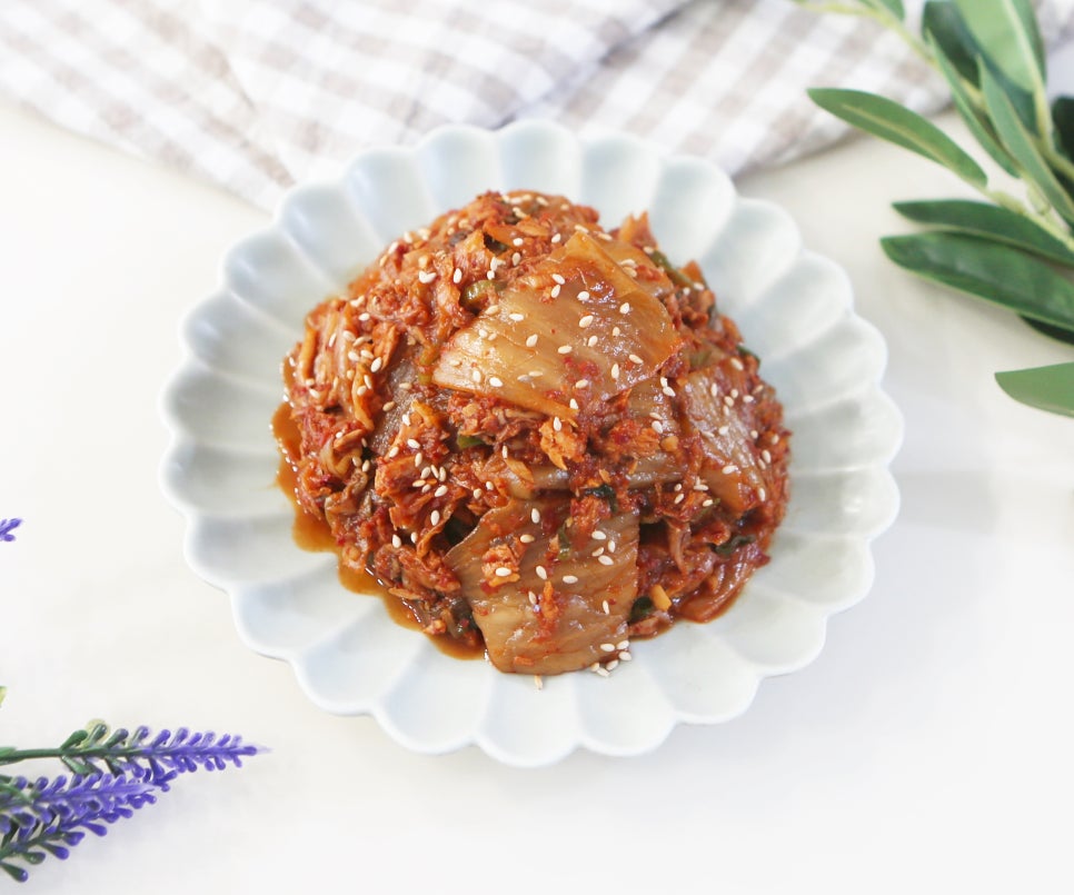 들기름김치볶음 참치김치볶음