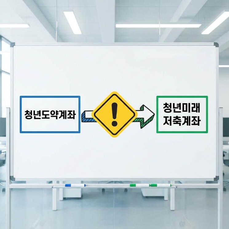 청년도약계좌 청년미래적금 갈아타기 특별중도해지 주의점 안내 이미지