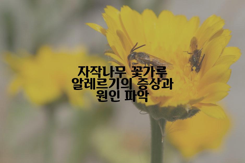 자작나무 꽃가루 알레르기의 증상과 원인 파악