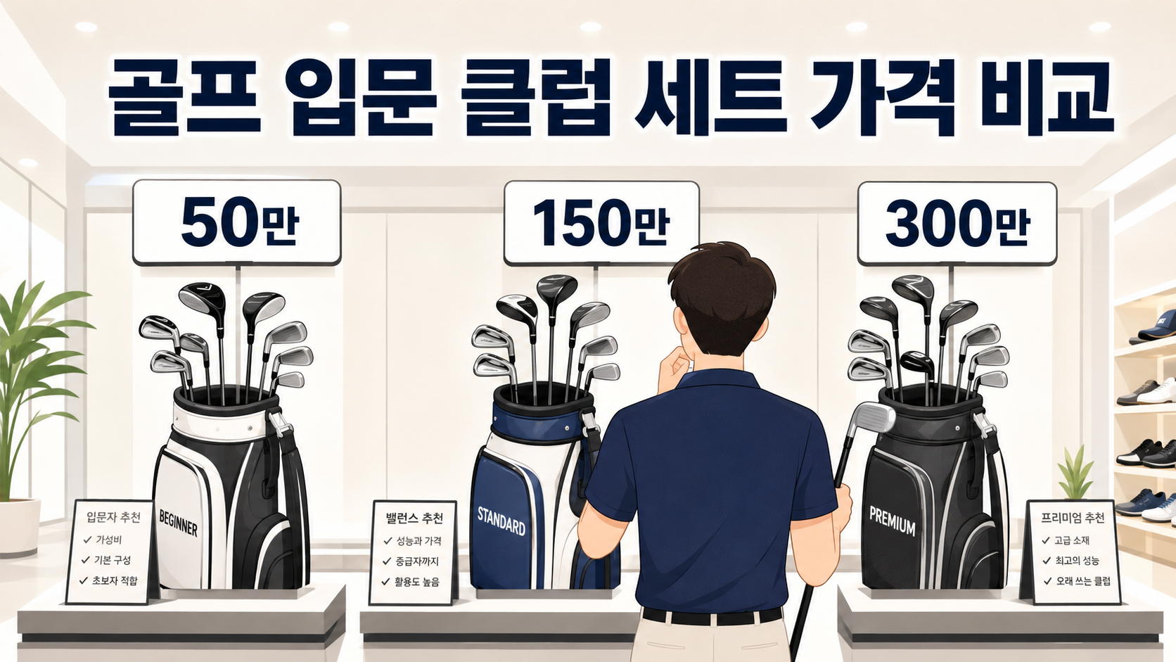 골프 입문 클럽 세트 가격 비교 (50만원부터 300만원까지 솔직 정리)