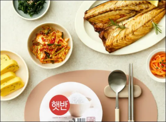 캠핑 차박 필수템, 햇반 백미밥