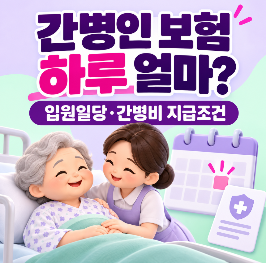 간병인 보험 하루 얼마 받을까?｜입원일당&middot;간병비 지급조건 총정리