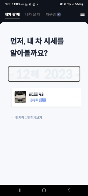 헤이딜러 어플 중고차 판매 조회 후기