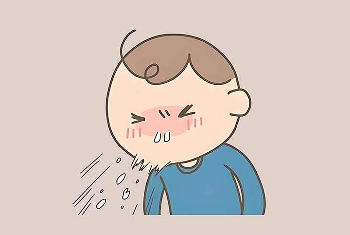 호흡기-자극으로-재채기를-하는-남성