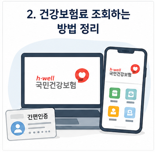 건강보험료 조회하는 방법 정리