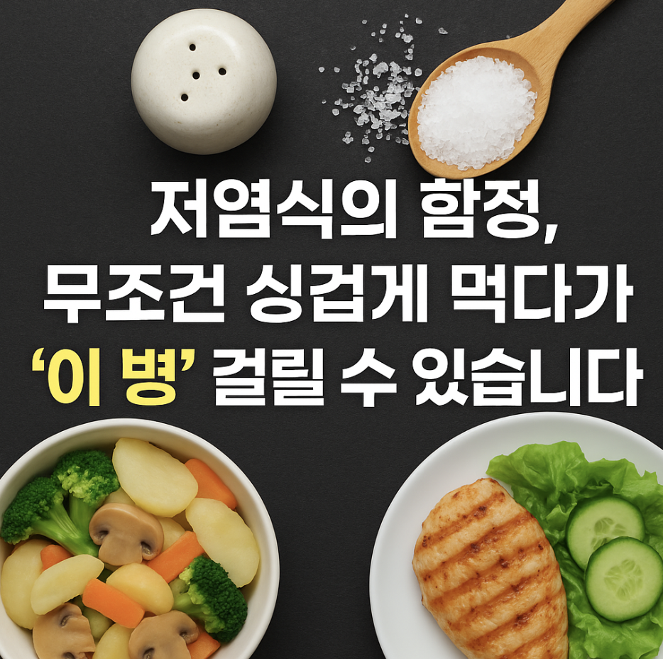 저염식의 함정, 무조건 싱겁게 먹다가 '이 병' 걸릴 수 있습니다