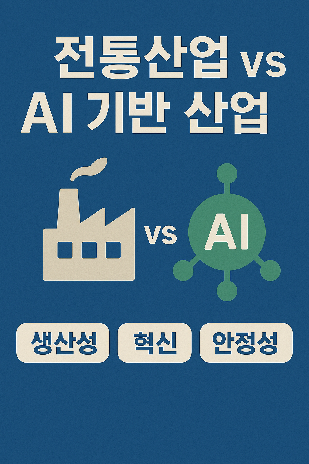 전통산업 VS AI기반산업 이미지