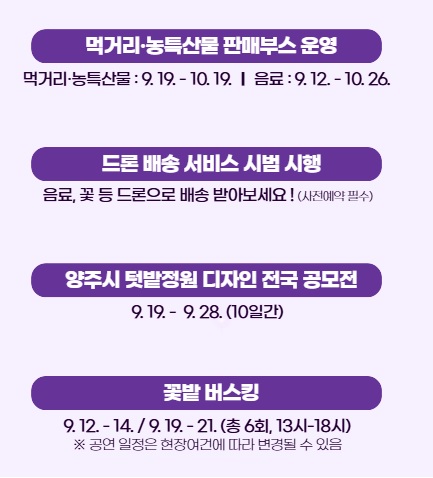 양주 나리농원 천일홍축제