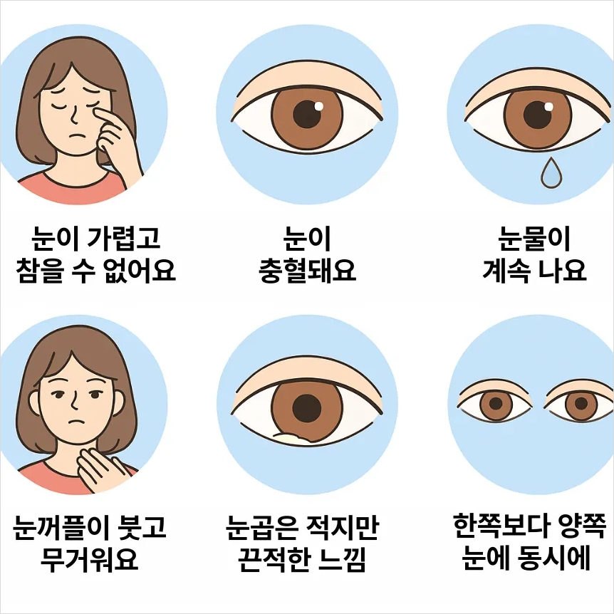 알레르기성 결막염 증상