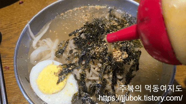 황금족발-메밀막국수-겨자