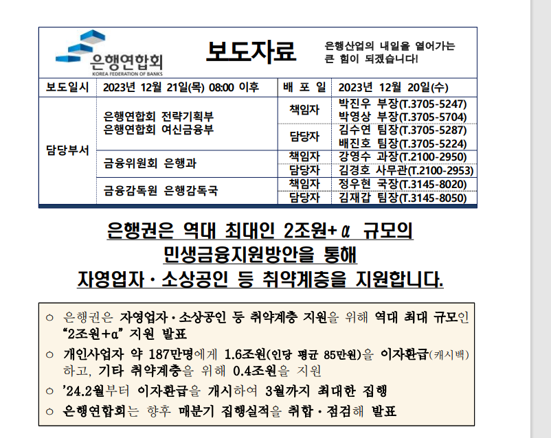 (속보) 소상공인 1인당 85만원, 이자 최대300만원 현금으로 돌려 받는다 (대상자, 지원방법)