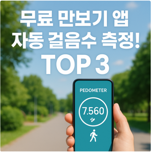 자동으로 걸음수 측정해주는 무료 만보기 앱 TOP 3
