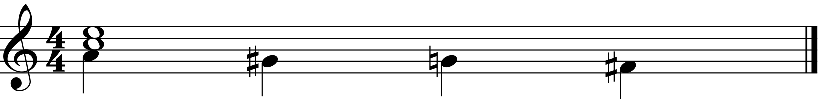 minor Line Cliche 1. 7음 변화