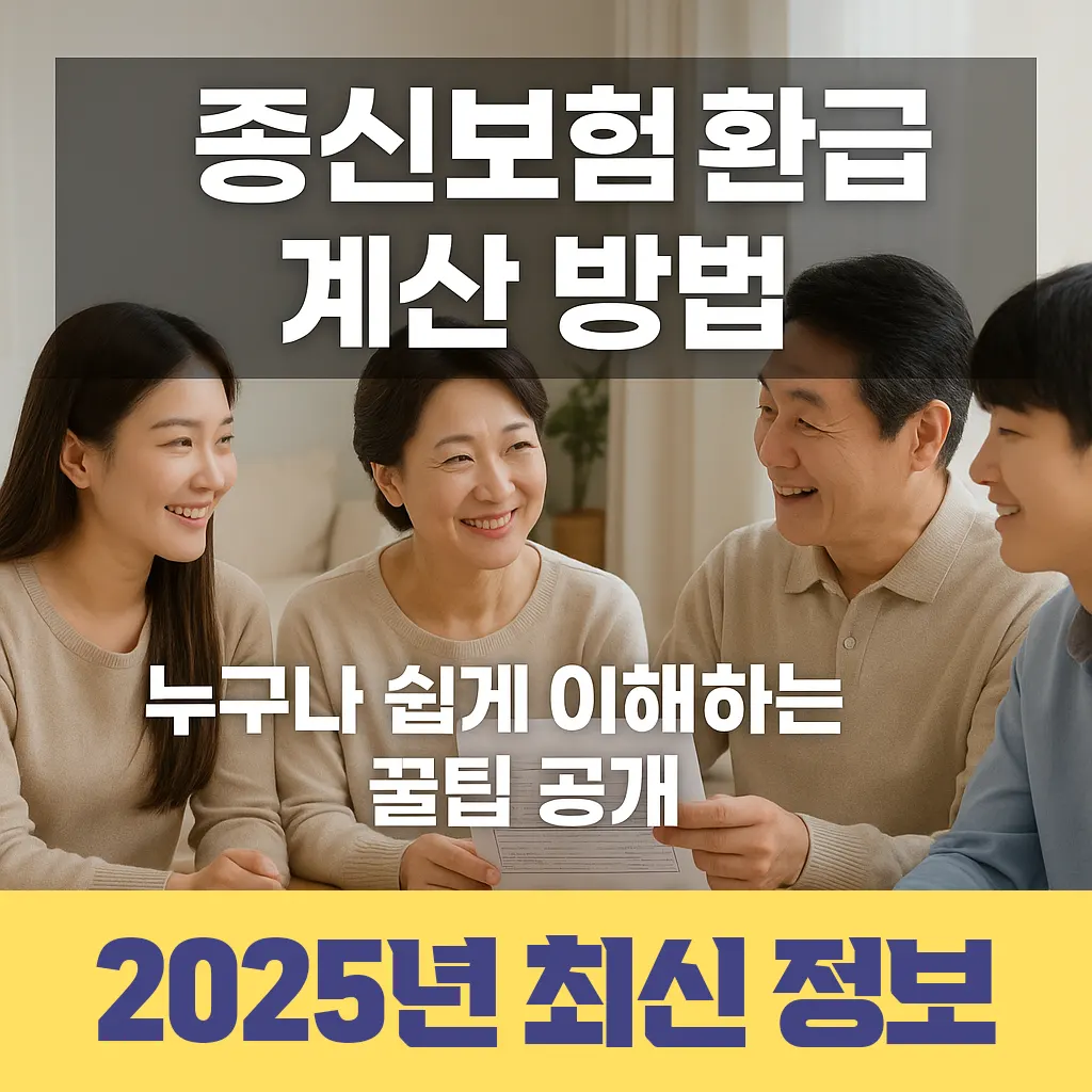 종신보험 환급금 계산 방법 납입보험료 총액 계산 공식 주의사항