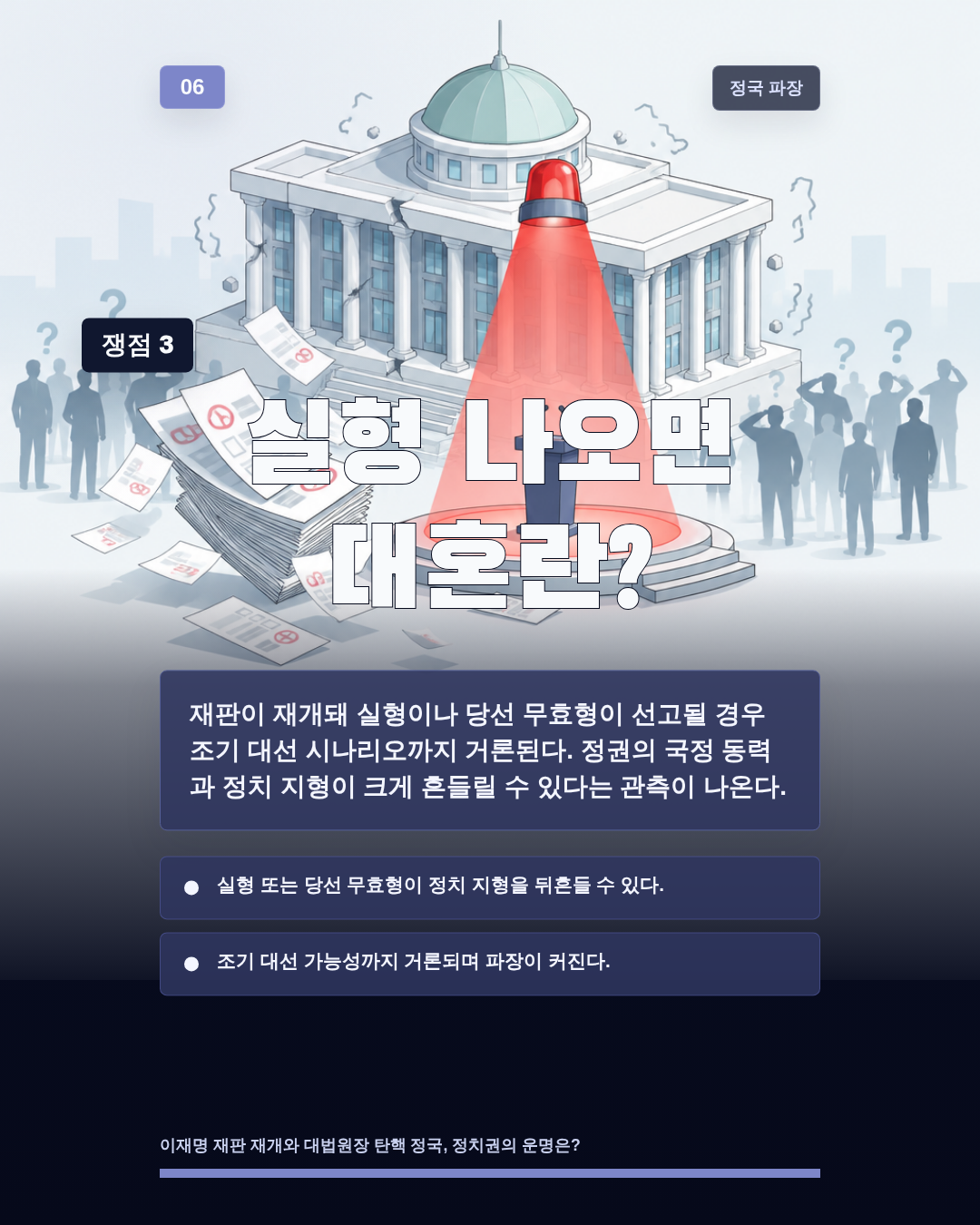 실형 나오면 대혼란?