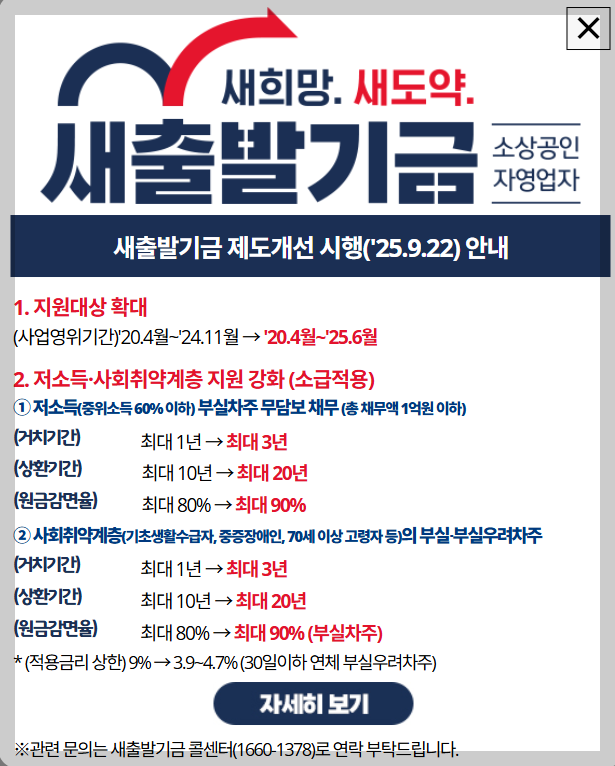 소상공인 새출발기금 신청 방법