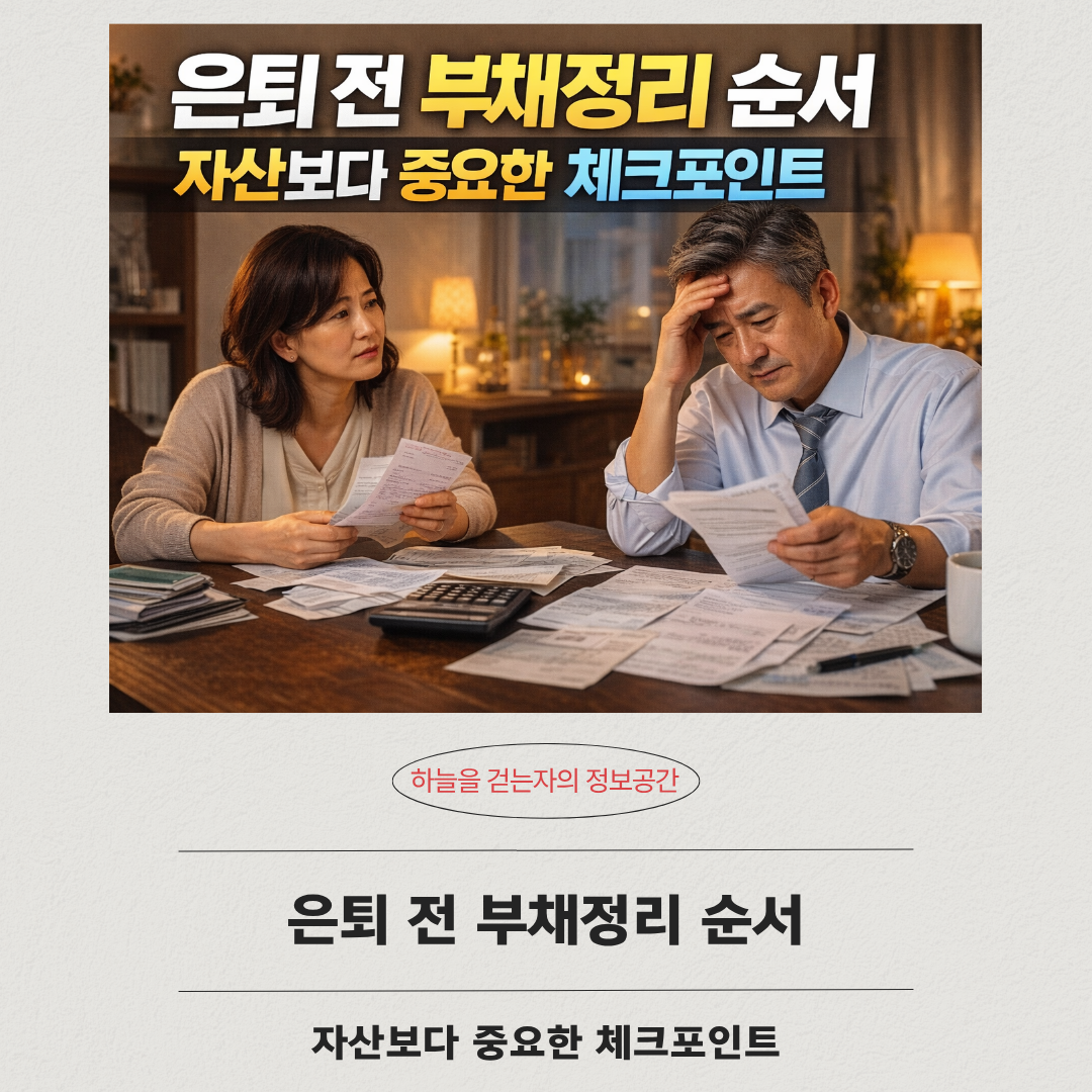 은퇴 전 부채정리 순서, 자산보다 중요한 체크포인트