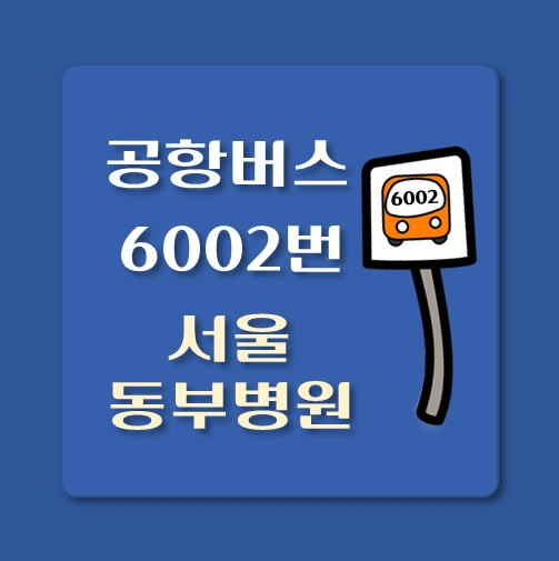 썸네일-서울동부병원-인천공항-6002번-공항버스-정류장-위치-배차시간-이용요금