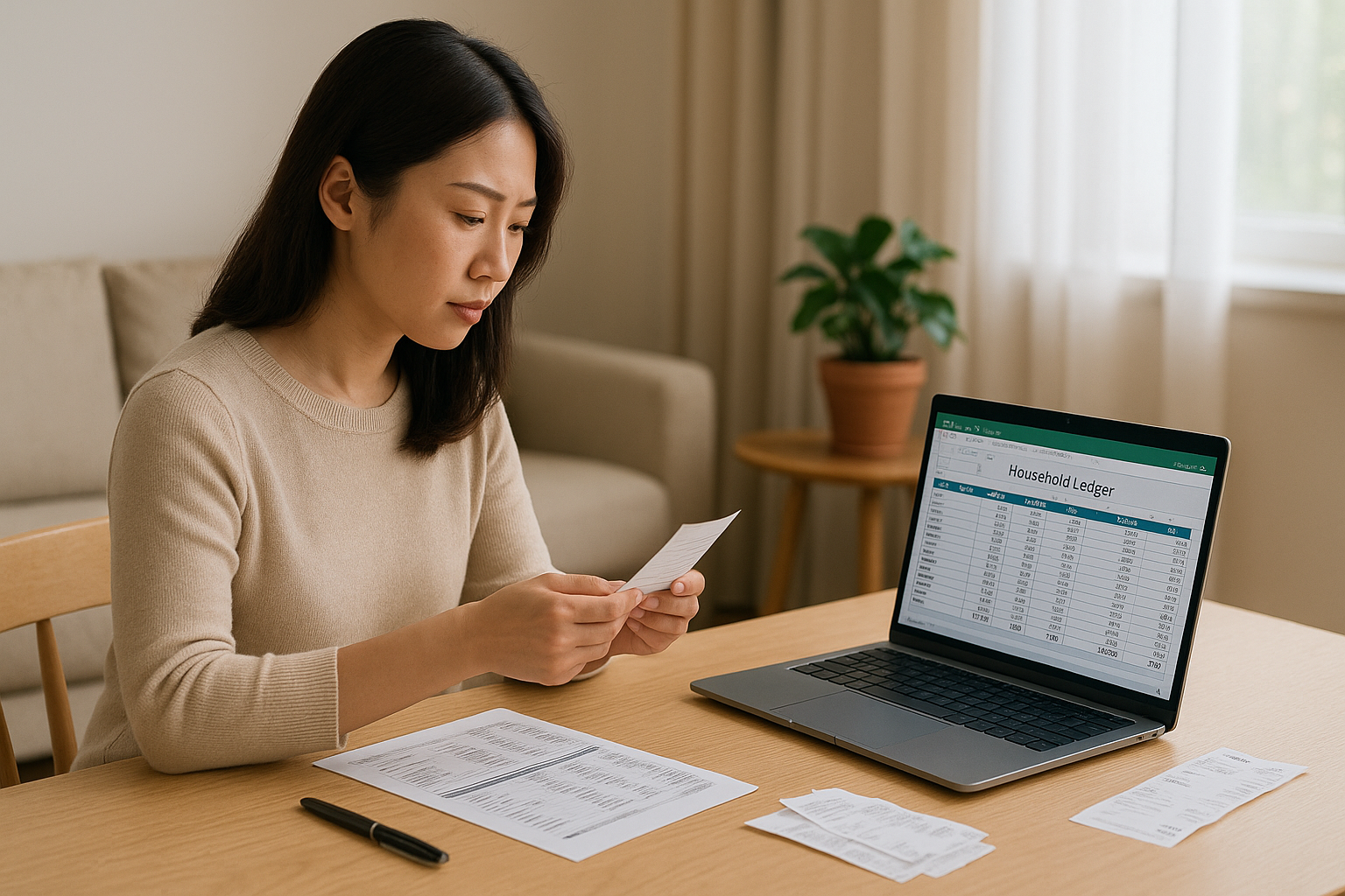 가계부 기록 확인