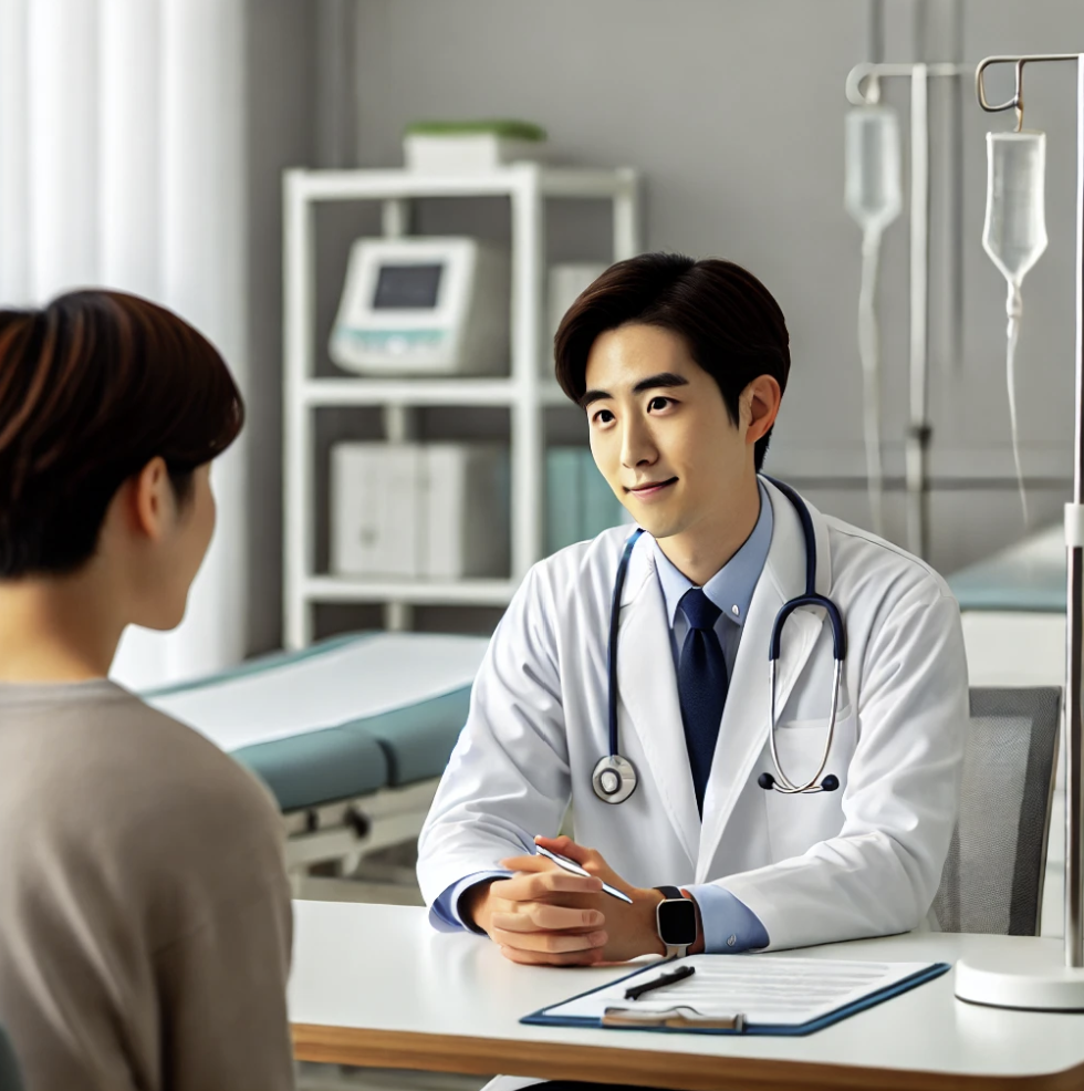 의사가 환자를 진료하는 모습