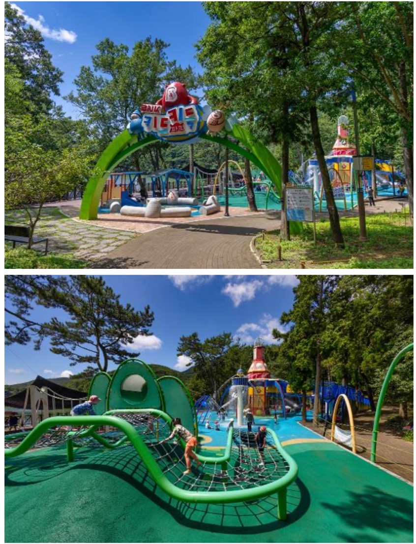 부산 어린이대공원 아기랑 키득키득 물놀이터