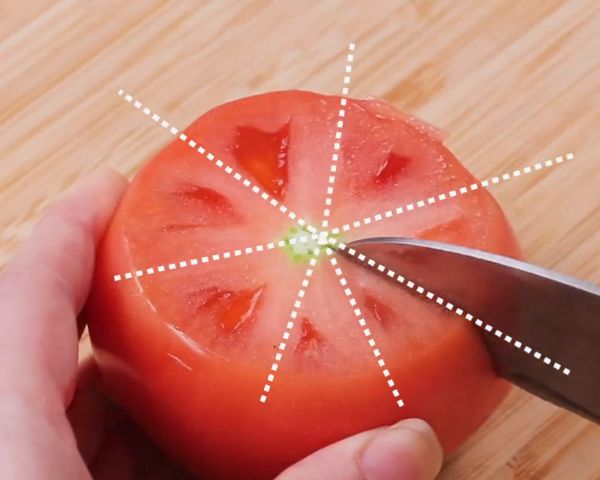 토마토 자르는법, 토마토즙, 팁줌
