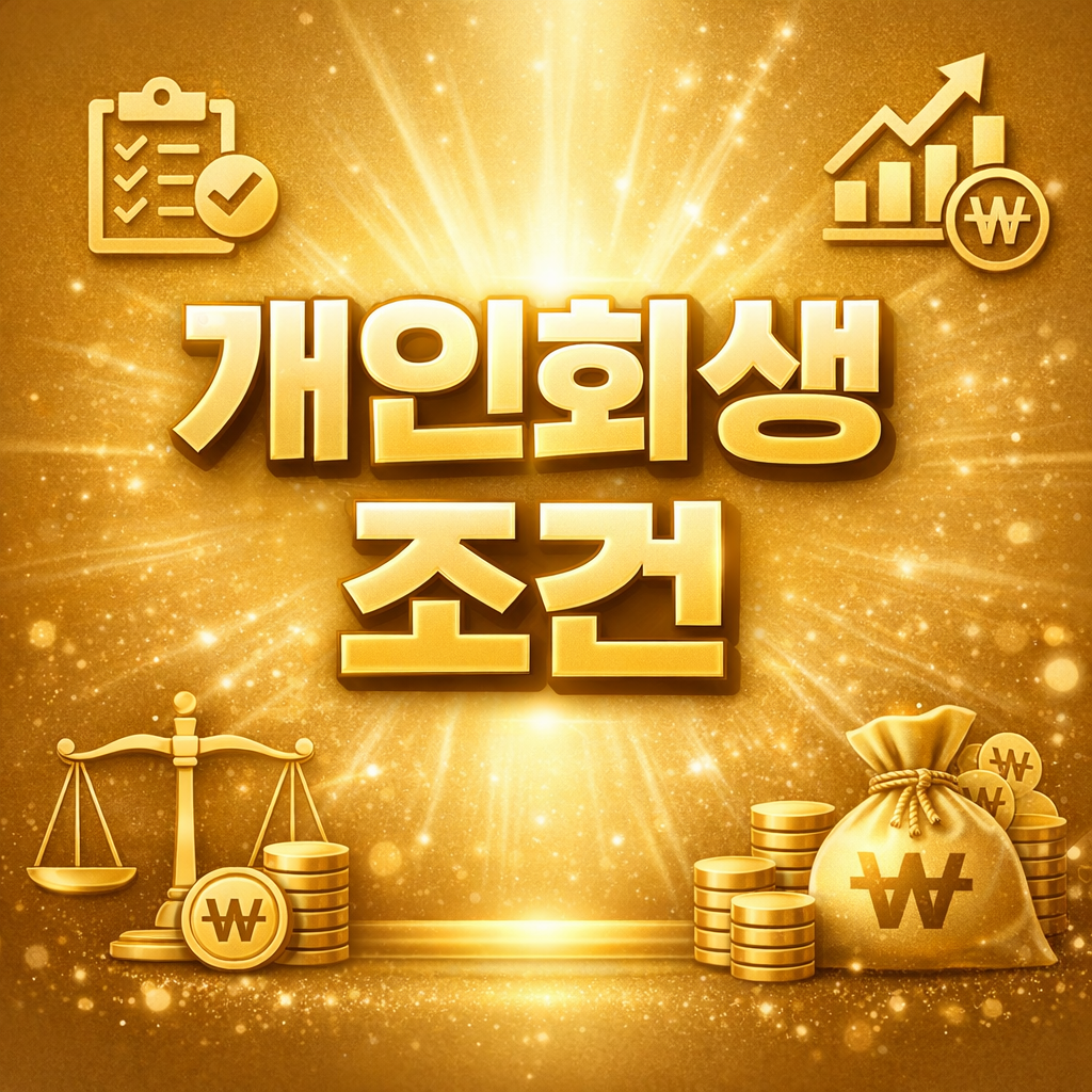 개인회생 조건과 채무탕감 방법 총정리 2026년 기준 신청 가능 여부와 절차 안내 개인회생 자격 조건 설명 debt relief personal rehabilitation guide