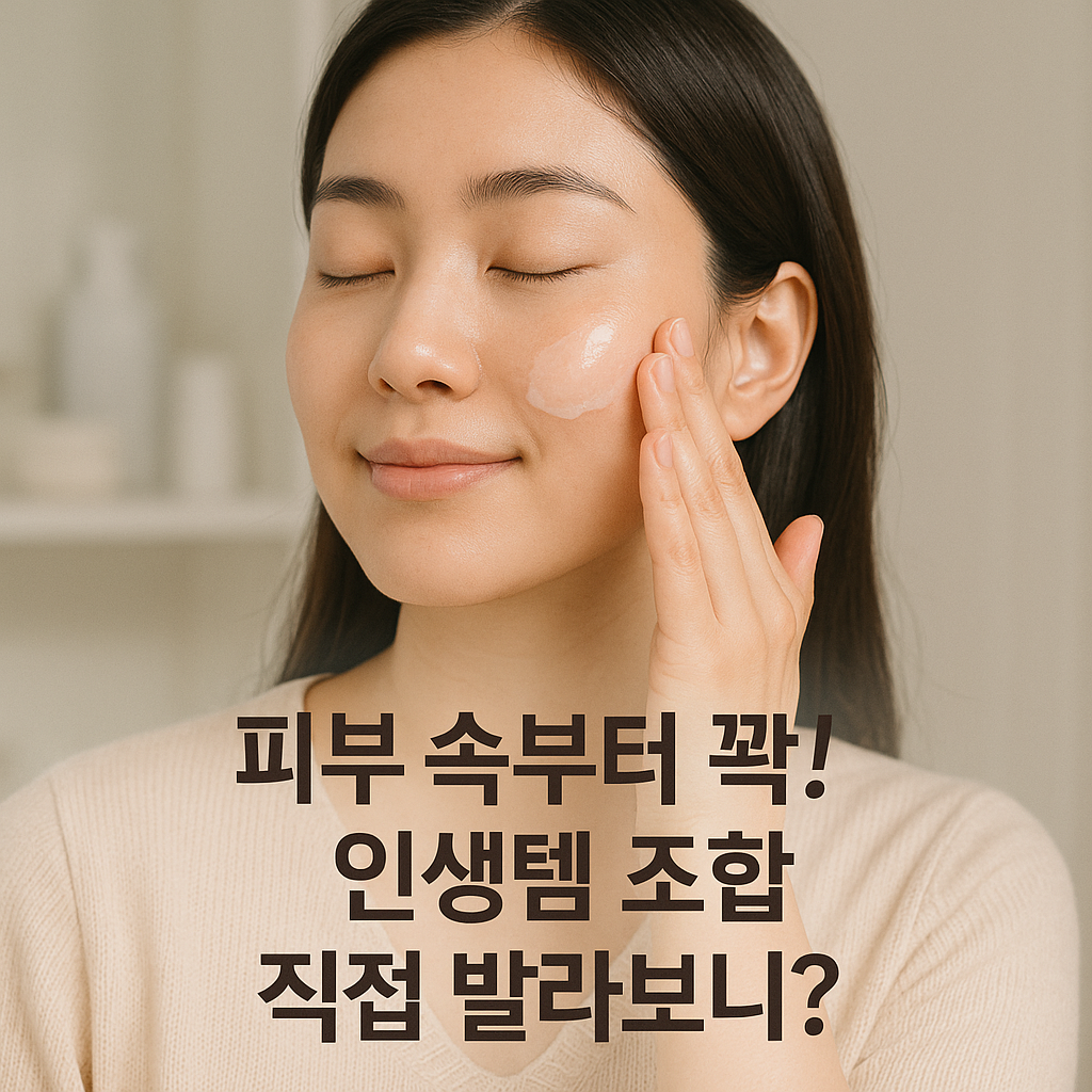 피부 속부터 꽉! ✨ 인생템 조합 직접 발라보니?