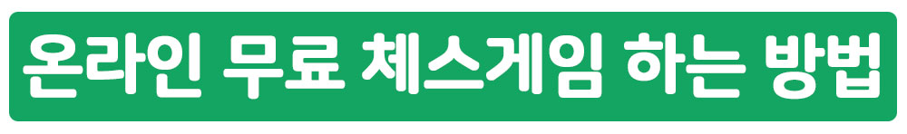 온라인 무료 체스게임 하는 방법