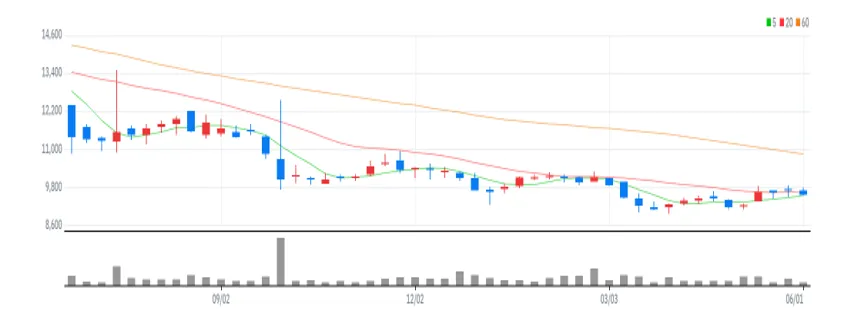 하이트진로홀딩스 주봉