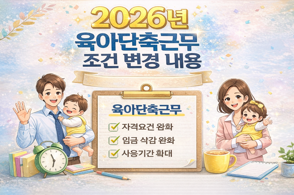 2026년 육아단축근무 달라진 조건 3분 완벽 정리