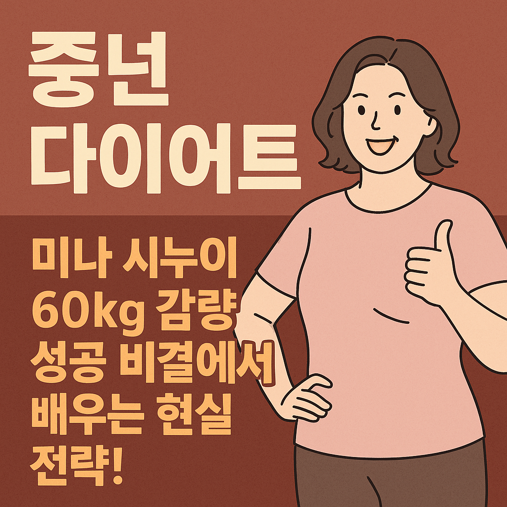 중년 다이어트 실천 팁